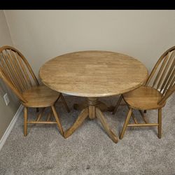 Drop Leaf table with 2 chairs