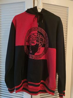 Hoodie, Black and Red, 2XL