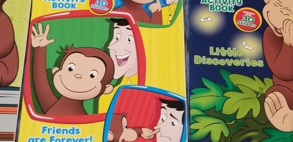 3 Curious George Activity Books