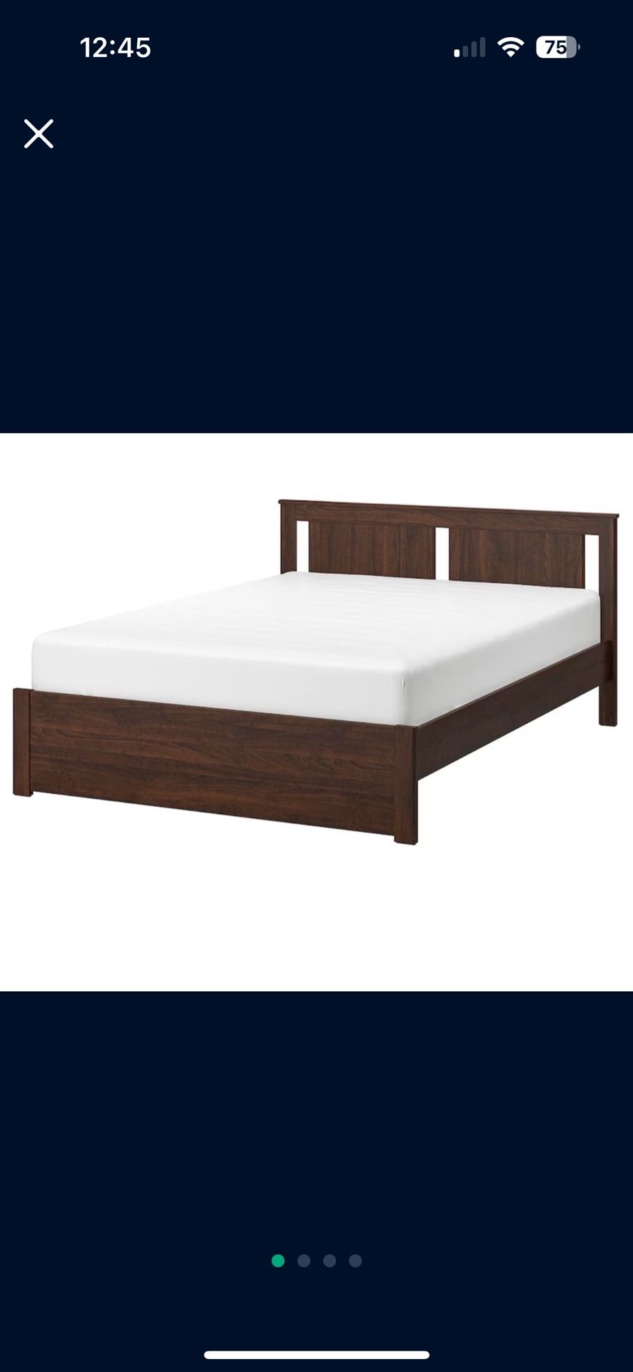 IKEA Queen Bed Frame With Slats