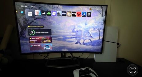 PlayStation 5 (Digital Edition) And Sceptre Curved Monitor