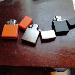 (3) Zippo Lighters,Needs Fluid