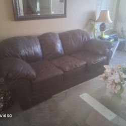 Leather Sofa 