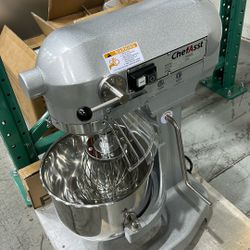 ChefAsst CA-MX10C 10L 3-Speed 1 HP Planetary Stand Mixer with Guard & Standard Accessories