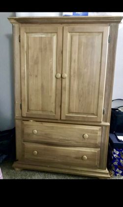 Strong wooden armoire
