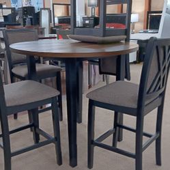 Round Counter Height Dining Table 