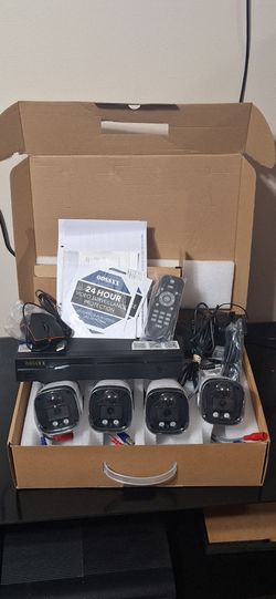 00XXSS security system 4 cameras almost new phone capable 1 TB memory price is negotiable a little