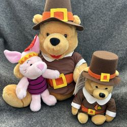 Winnie The Pooh Thanksgiving Lot Of 2