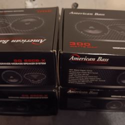 New Pair Of American Bass 6.5" Loudspeakers 