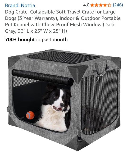 NEW NOTTIA DOG CRATE COLLAPSABLE