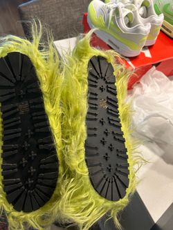 Fluffy green slides