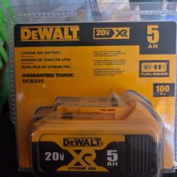 DEWALT BATTERY 5ah 20v XR