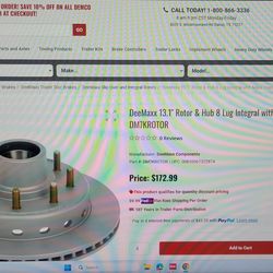 Trailer disc brake 13" deemaxx