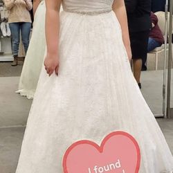 David's Bridal Wedding Gown Size 14