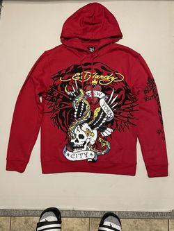 2 Ed Hardy Sweaters Red & Blue NWT Sz. Med