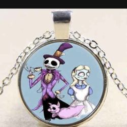 Nightmare Before Christmas Tibetan Silver Necklace 