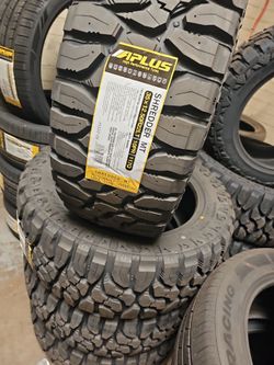 New set of tires aplus mud terrain 35 1250 22 lt