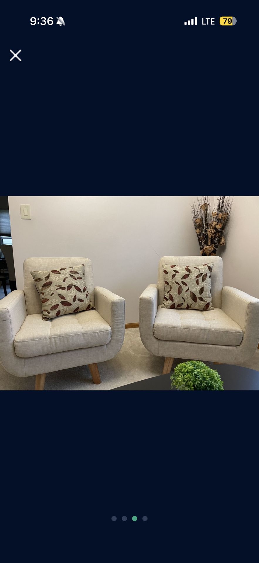 Accent Chairs - 2 chairs