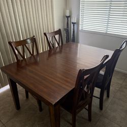 brown kitchen table 
