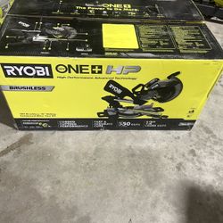 Ryobi One Hp 18v 10in Sliding Miter Saw Kit 
