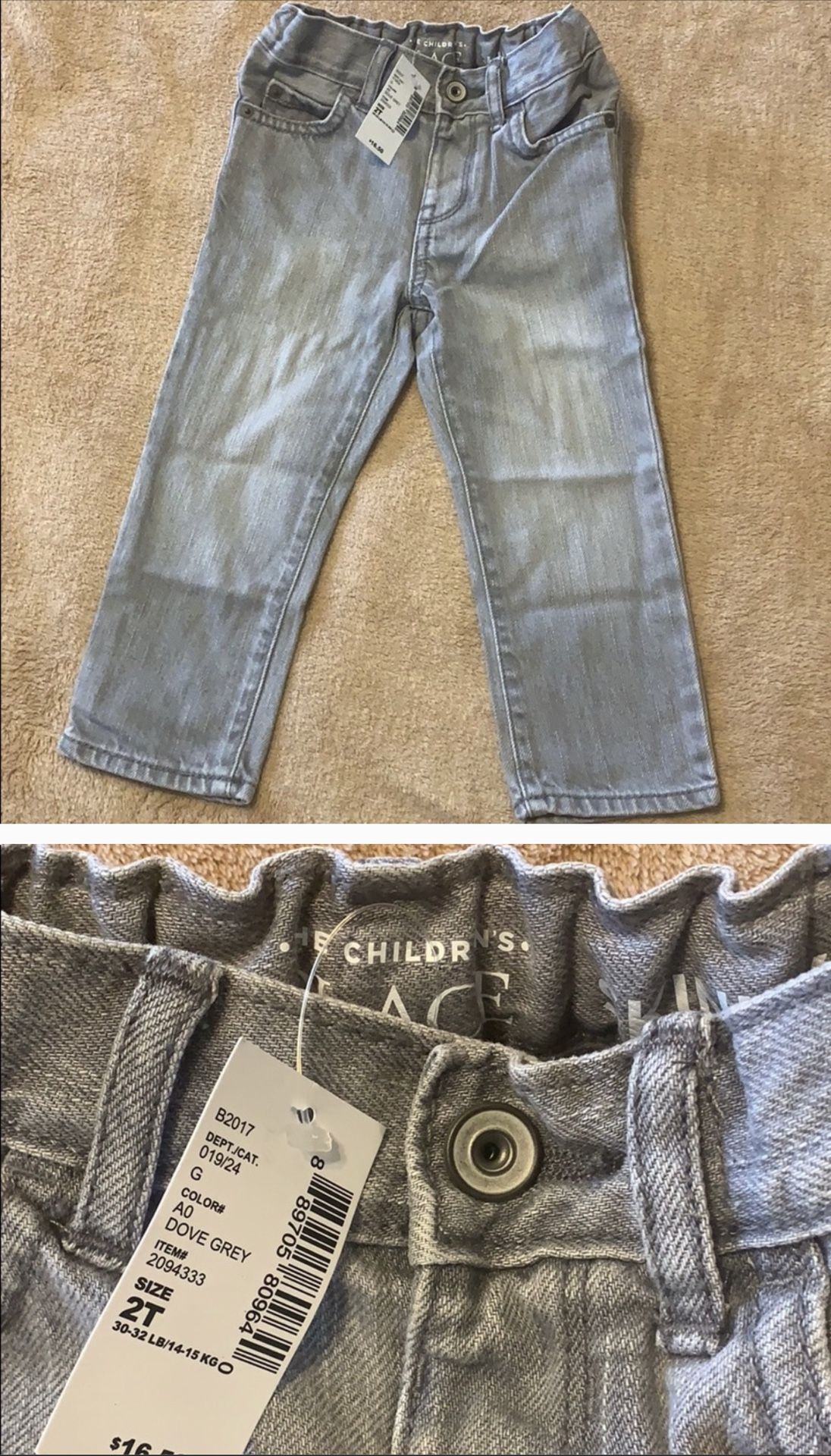 The children’s place 2T boys skinny jeans