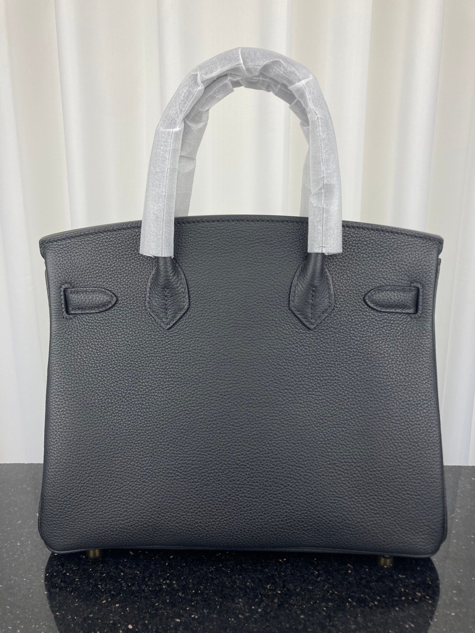 Hermes Birkin 40 Bag In Bleu Indigo Fjord With Palladium Hardware