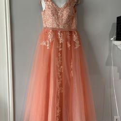 Quince Dress Formal Dress Peach/Coral