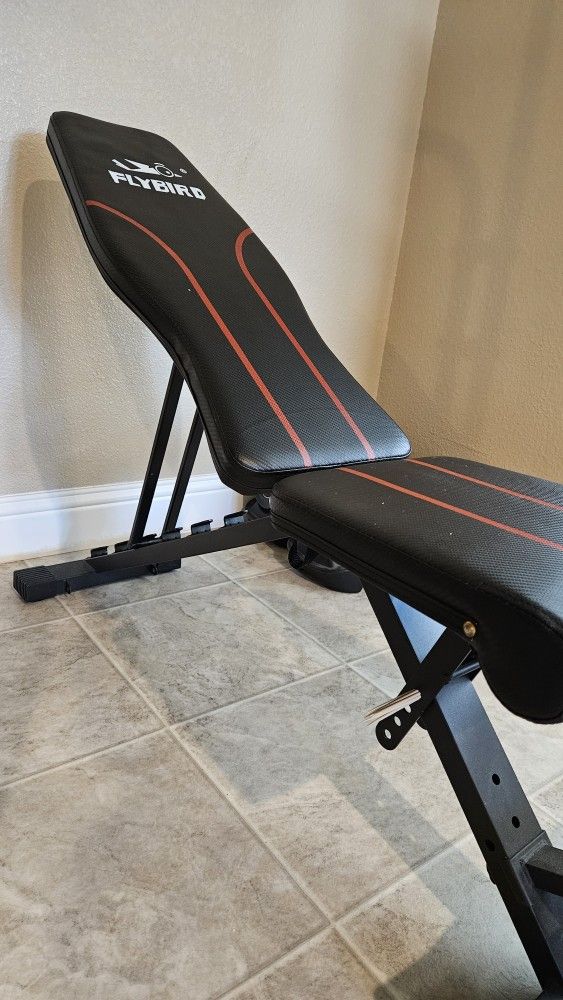 Flybird Adjustable Workout Bench – Compact & Foldable