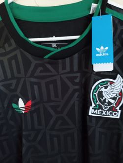 Mexico Authentic All Black Soccer Jersey