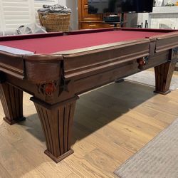 Pool Table 7ft ( Free Delivery & Set Up & New Color Felt Of Your Choice ) 