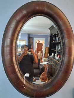 Leather Frame Mirror