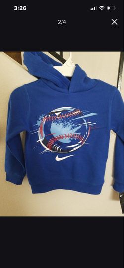 BOYS NIKE BASEBALL HOODIE PULLOVER SWEATSHIRT.  SZ 4