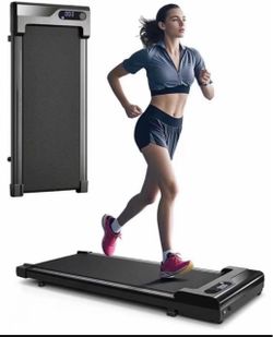 Walking Pad Treadmill for Home - Under Desk Treadmills Portable Mini Compact Walk Pads for Small Spaces Office Indoor Apartment Floor Flat Running Mac