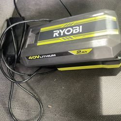 Ryobi 40v Battery and Charger