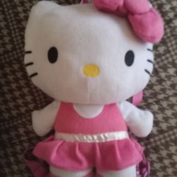 Hello Kitty Plush Backpack 