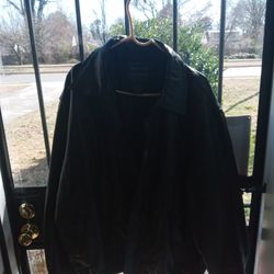 Genuine Leather Black 2 Xl Coat Max Condition