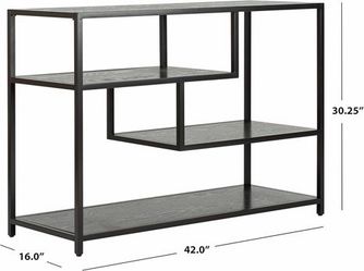 02 wood console table with storage