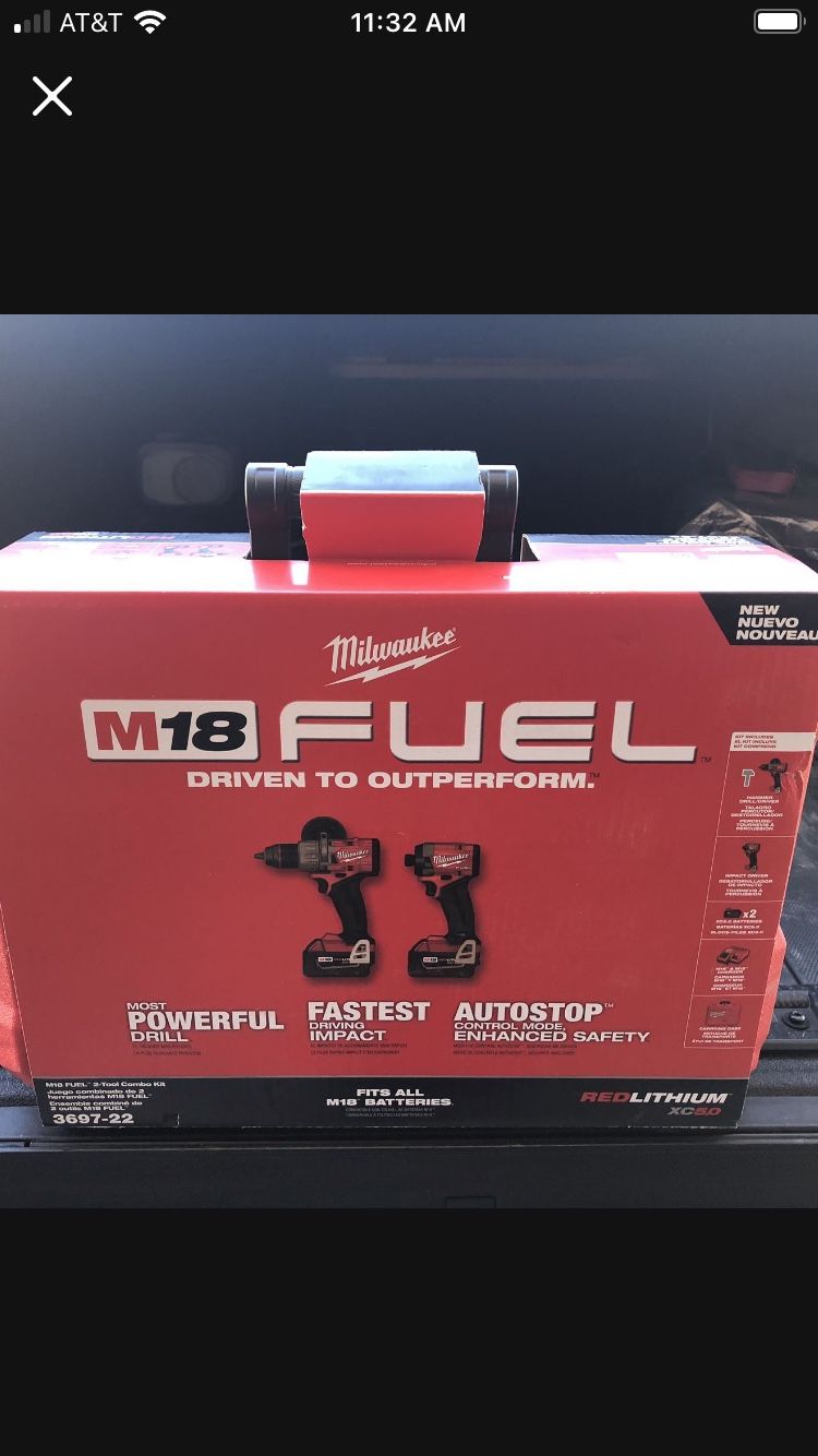 M18 FUEL 18V Lithium-Ion Brushless Cordless Hammer Drill and Impact Driver Combo Kit (2-Tool) with 2 Batteries