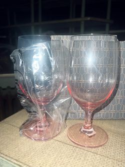 SCHOTT ZWIESEL 6 Wine Glasses – 6 Pink, New in Box