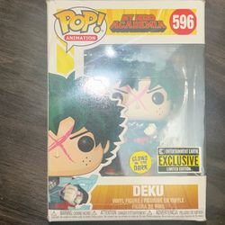Funko Pop! My Hero Academia Deku #596 Glow in Dark Entertainment Earth Exclusive