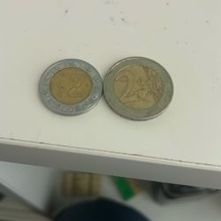 1 Peso And One Euro