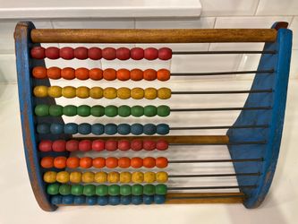 Vintage Wooden Playskool Abacus