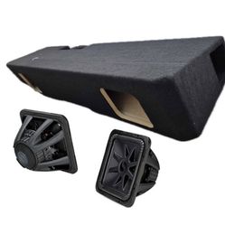 NEW 2 8” KICKER L7s Subwoofers With Ported Bo For Chevy Silverado Or Gmc Sierra 2019-2025