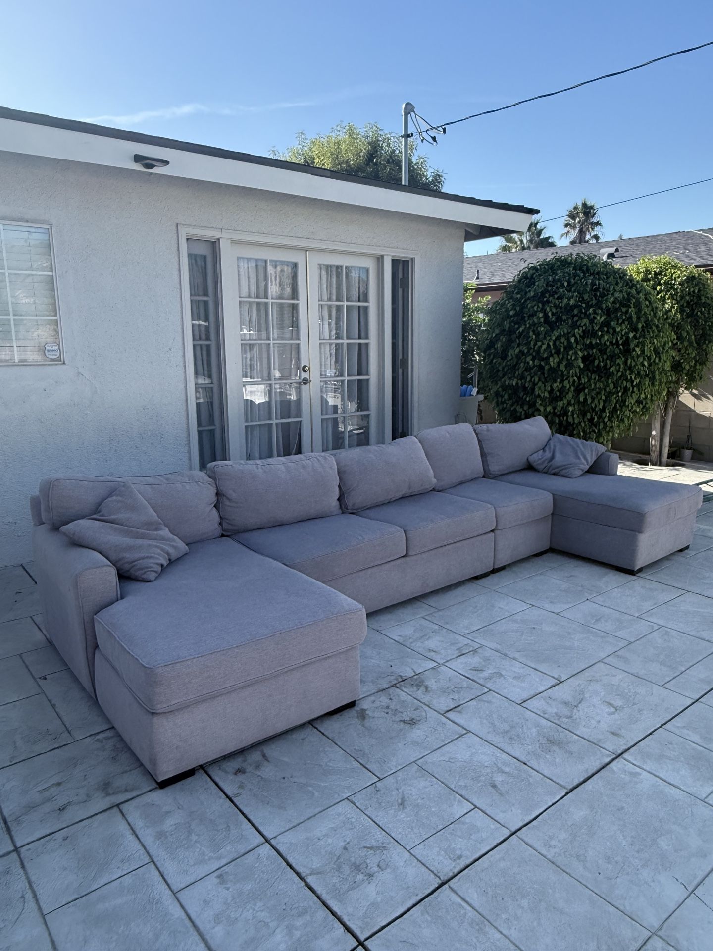 Sectional Sofa Grey Used Couch