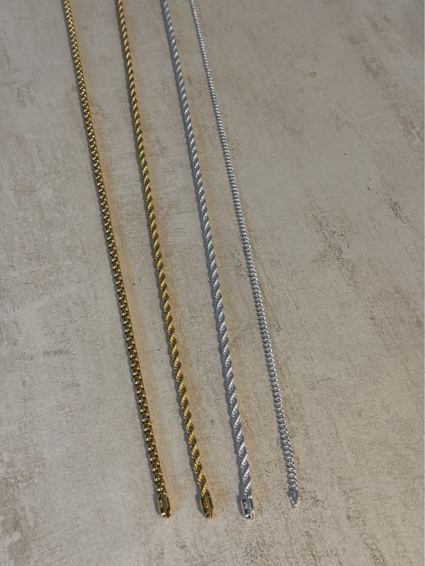 MENS CHAINS: 925 Sterling Silver ITALY STAMPED
