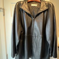 Jones Of New York Leather Coat