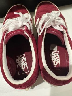 Velvet suede vans