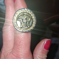 Versace Mens Gold Ring