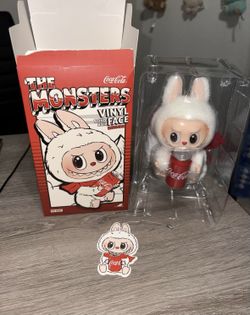 AUTHENTIC Pop Mart The Monsters Coca Cola Can Happy Factor Vinyl Plush Labubu