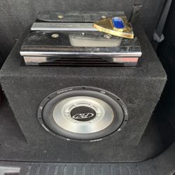 10” Phoenix Gold Subwoofer And Amp
